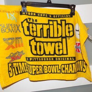 Pittsburgh Steelers 5 Time Super Bowl Champions Myron Cope's Terrible Towel